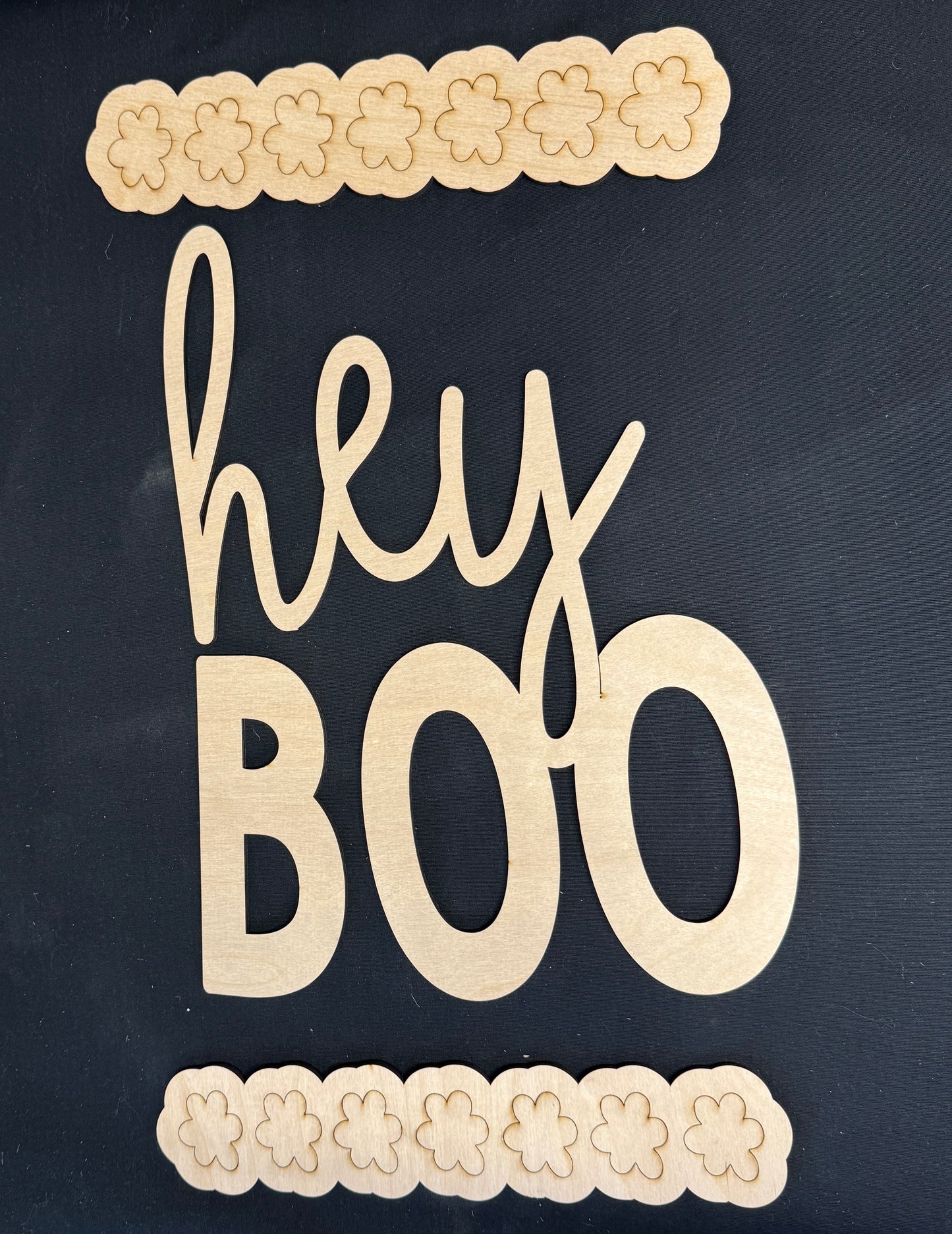 DIY Hey Boo Ghost Happy Halloween Porch Leaner Wood Cutout Set – Flying Ghost Porch Decor Wood Blanks