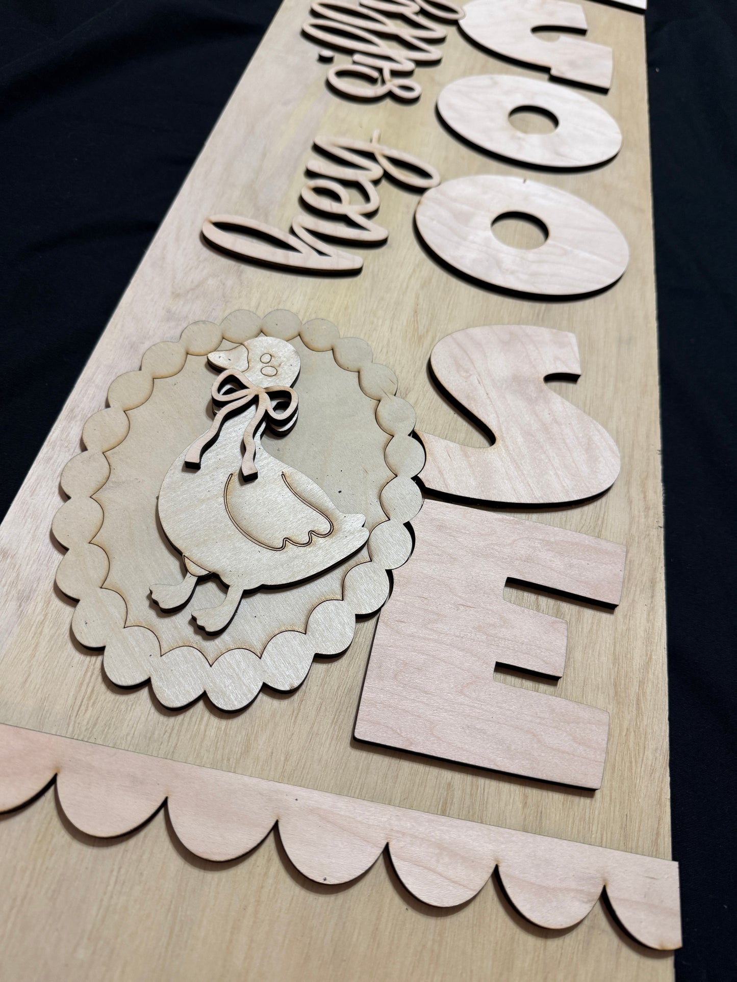 DIY Porch Goose Porch Leaner Wood Cutout Set – Hey Silly Goose Porch Decor Wood Blanks
