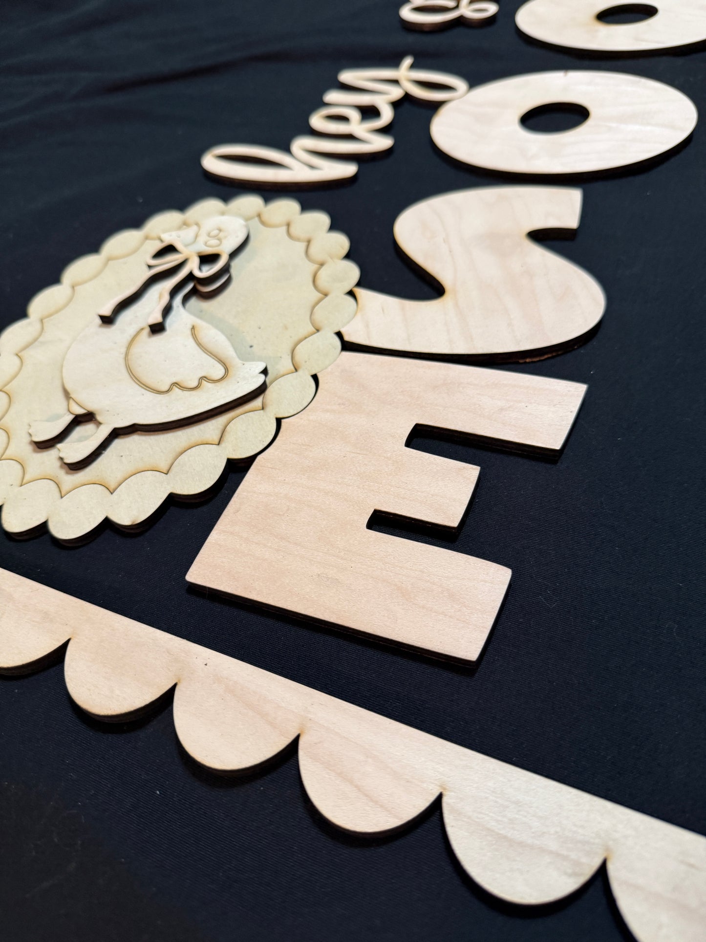 DIY Porch Goose Porch Leaner Wood Cutout Set – Hey Silly Goose Porch Decor Wood Blanks