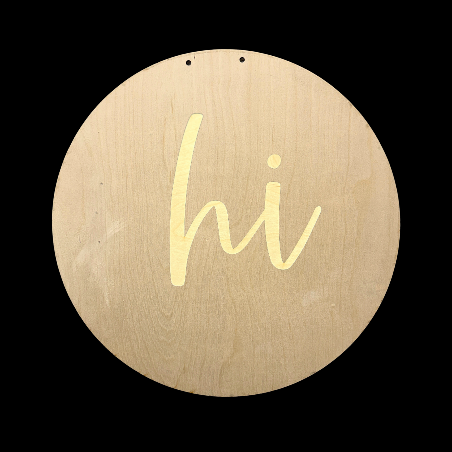 DIY Porch Leaner & Door Hanger Wood Cutout Set – Oh Hello Leaner Kit & Hi Round Blank