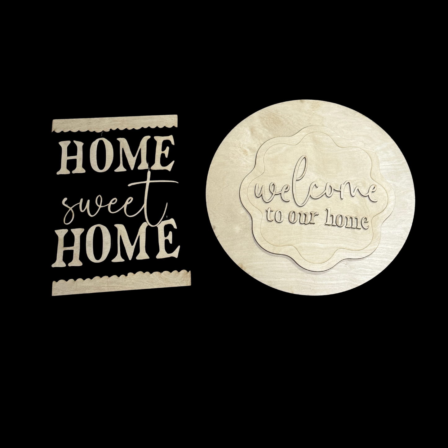 Home Sweet Home DIY Porch Leaner & Welcome Door Hanger Kit