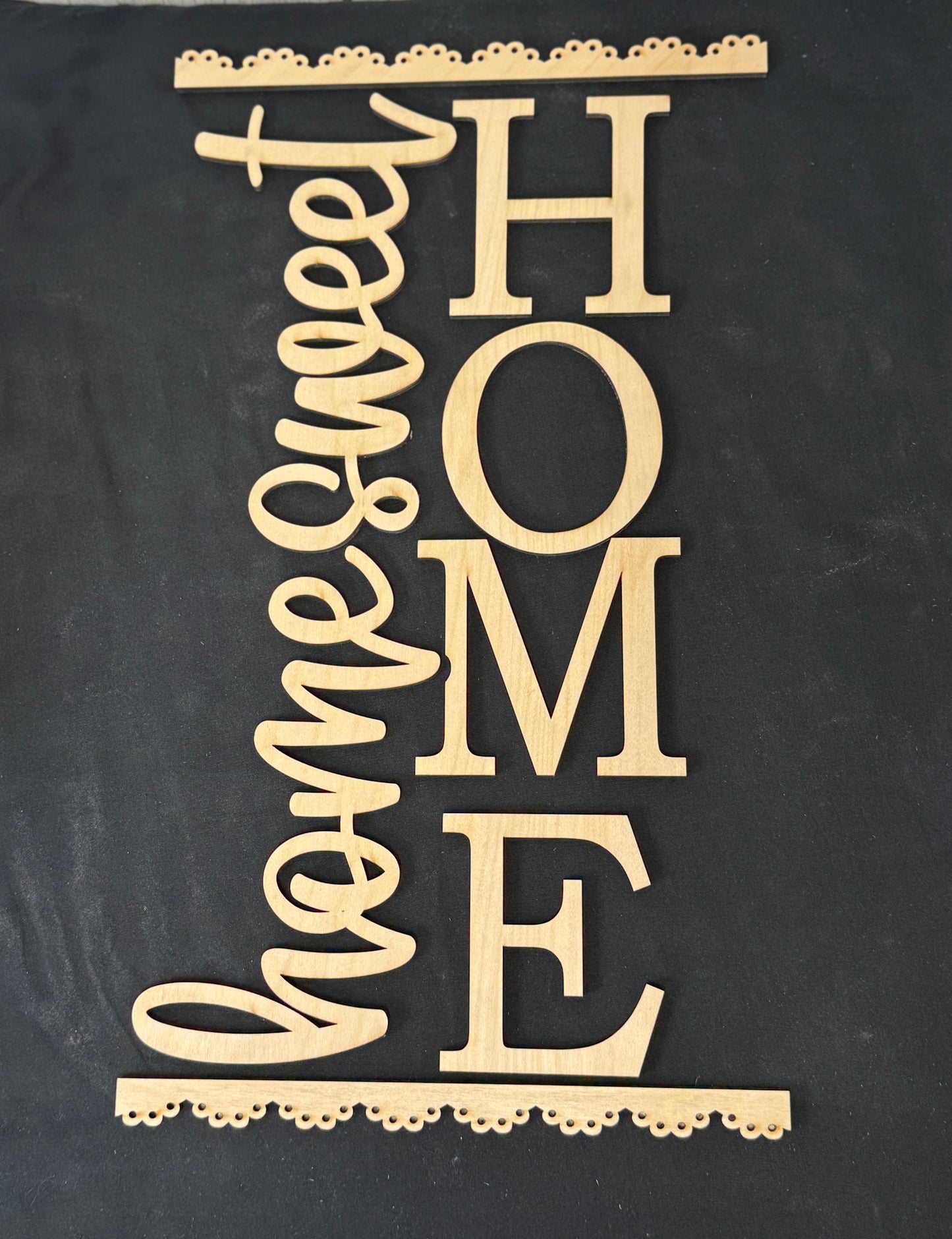 DIY Porch Leaner & Door Hanger Wood Cutout Set – Welcome & Home Sweet Home Blank Kit