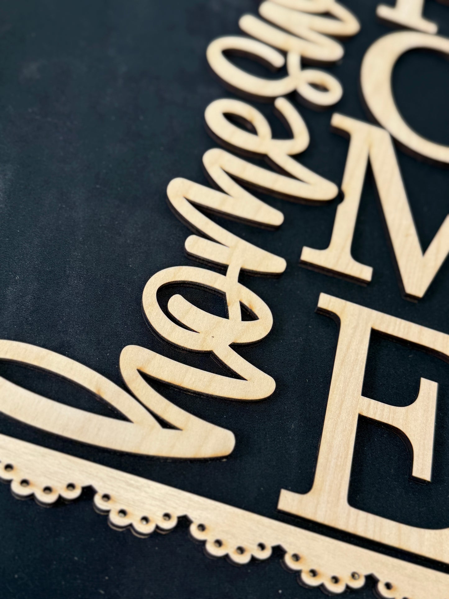 DIY Porch Leaner & Door Hanger Wood Cutout Set – Welcome & Home Sweet Home Blank Kit