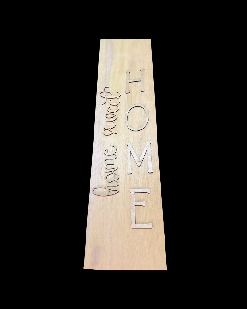 DIY Porch Leaner & Door Hanger Wood Cutout Set – Welcome To Our Home & Home Sweet Home Blank Kit