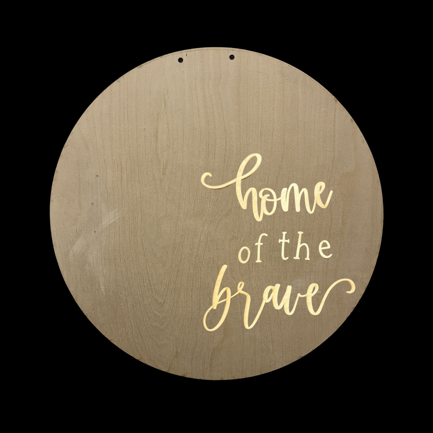 Home of the Brave Patriotic Door Hanger – Handmade Americana Front Door Decor