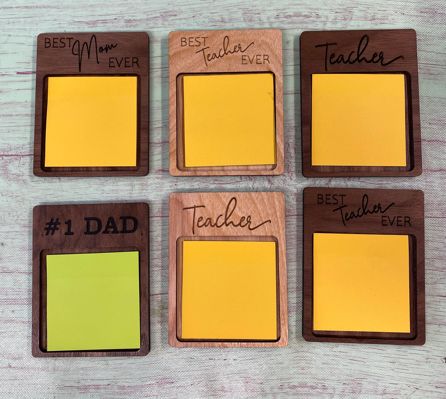 Sticky Note Holder / Teacher Appreciation / End of Year / Office Gifts / Gifts for Mom or Dad