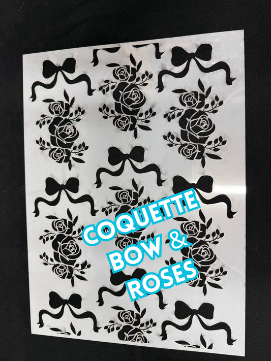 Laser Cut Mylar Stencil – Reusable Stencil for Walls, Wood Signs & Furniture | Boho, Floral, Check & Harlequin Patterns | 12x16