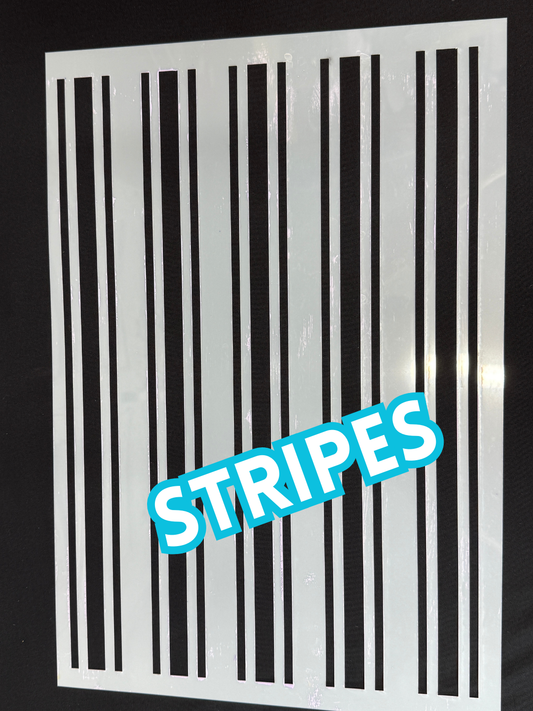 Borders / Stripes Laser Cut Mylar Stencil – Reusable Stencil for Walls, Wood Signs & Furniture | Boho, Floral, Check & Harlequin Patterns | 11.5 x16 (Copy)