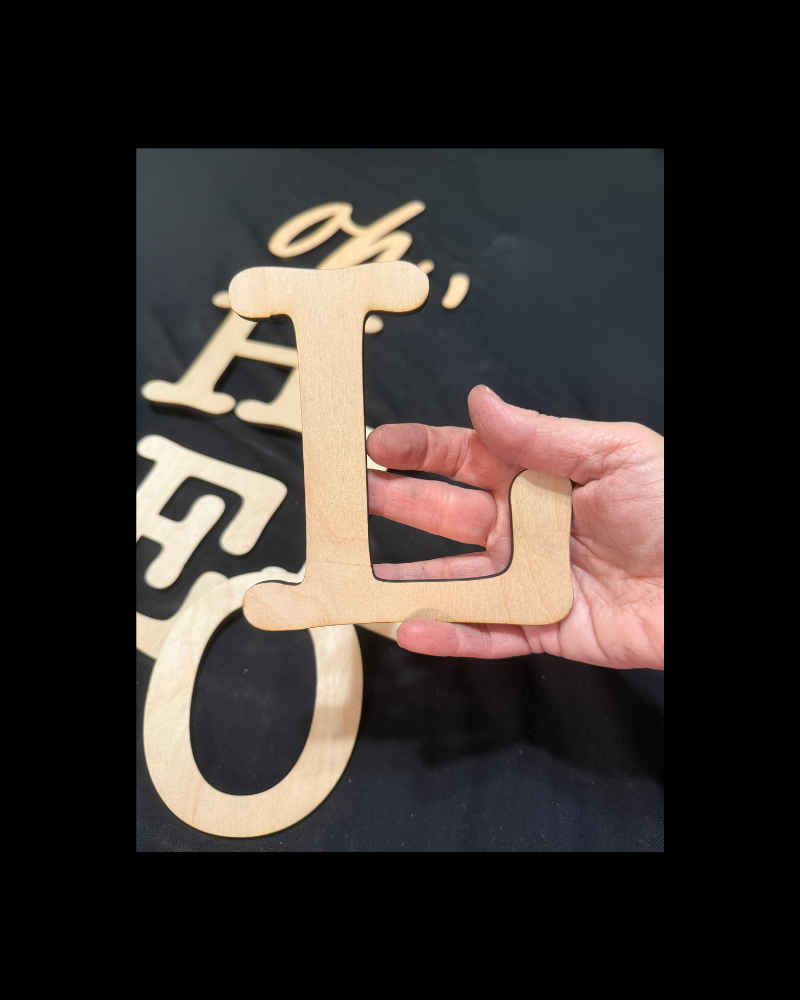 DIY Porch Leaner & Door Hanger Wood Cutout Set – Oh Hello Leaner Kit & Hi Round Blank