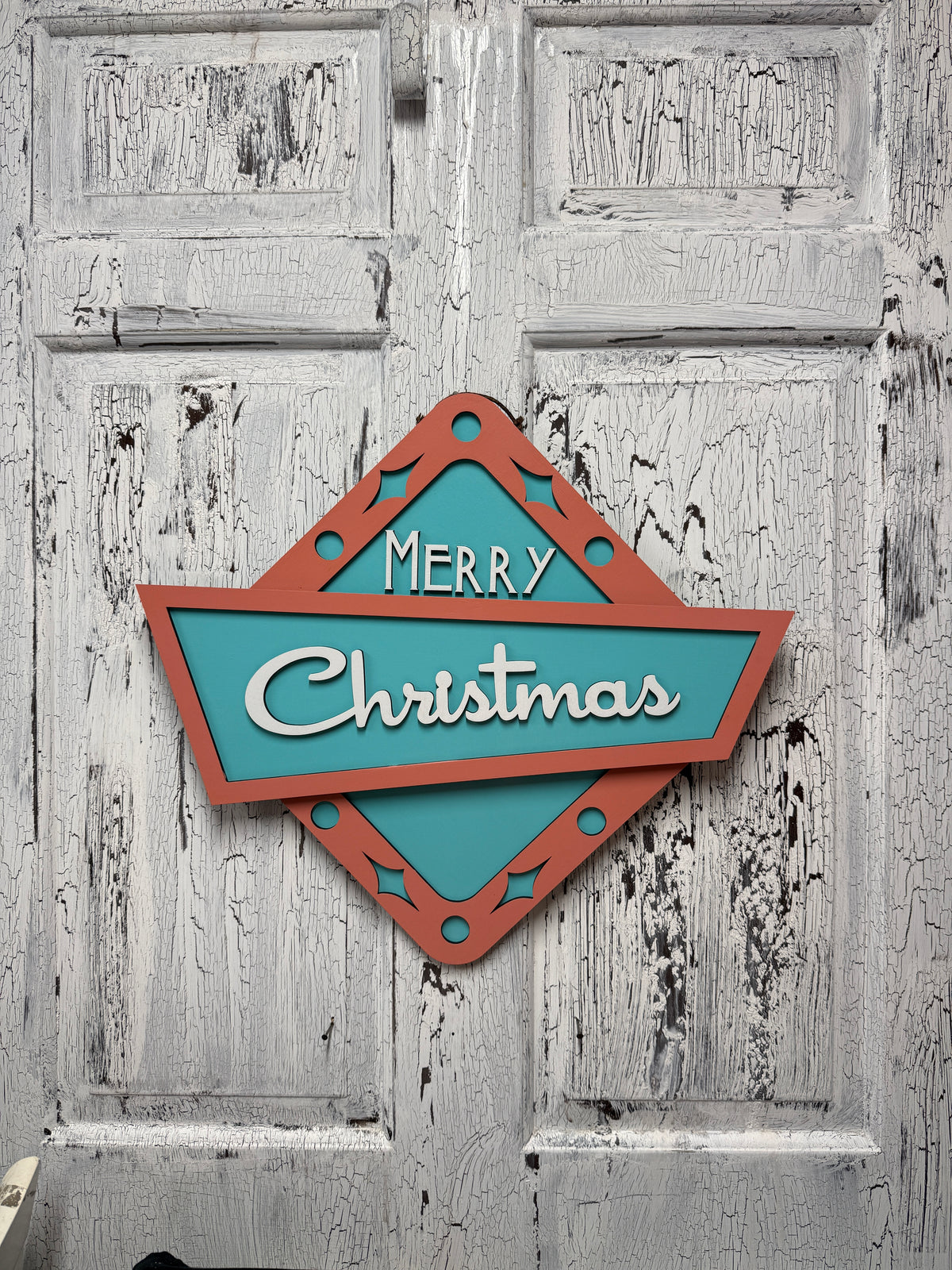 Retro Vintage Style Layered Door Hanger Wall Decor Laser Cut / Engraved Wooden Blank