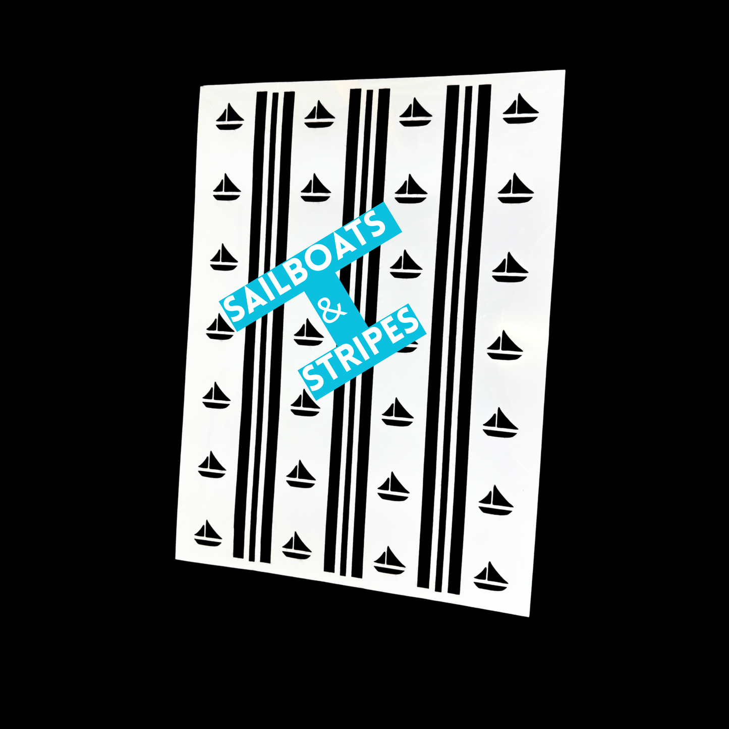 Borders / Stripes Laser Cut Mylar Stencil – Reusable Stencil for Walls, Wood Signs & Furniture | Boho, Floral, Check & Harlequin Patterns | 11.5 x16 (Copy)