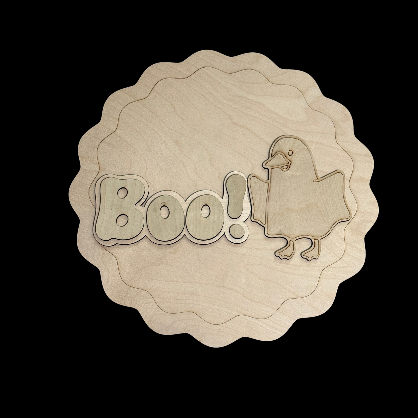 DIY Halloween Spooky Goose Granny Core Fall Halloween Porch Leaner Wood Cutout Set – Goose Ghost Porch Decor Wood Blanks