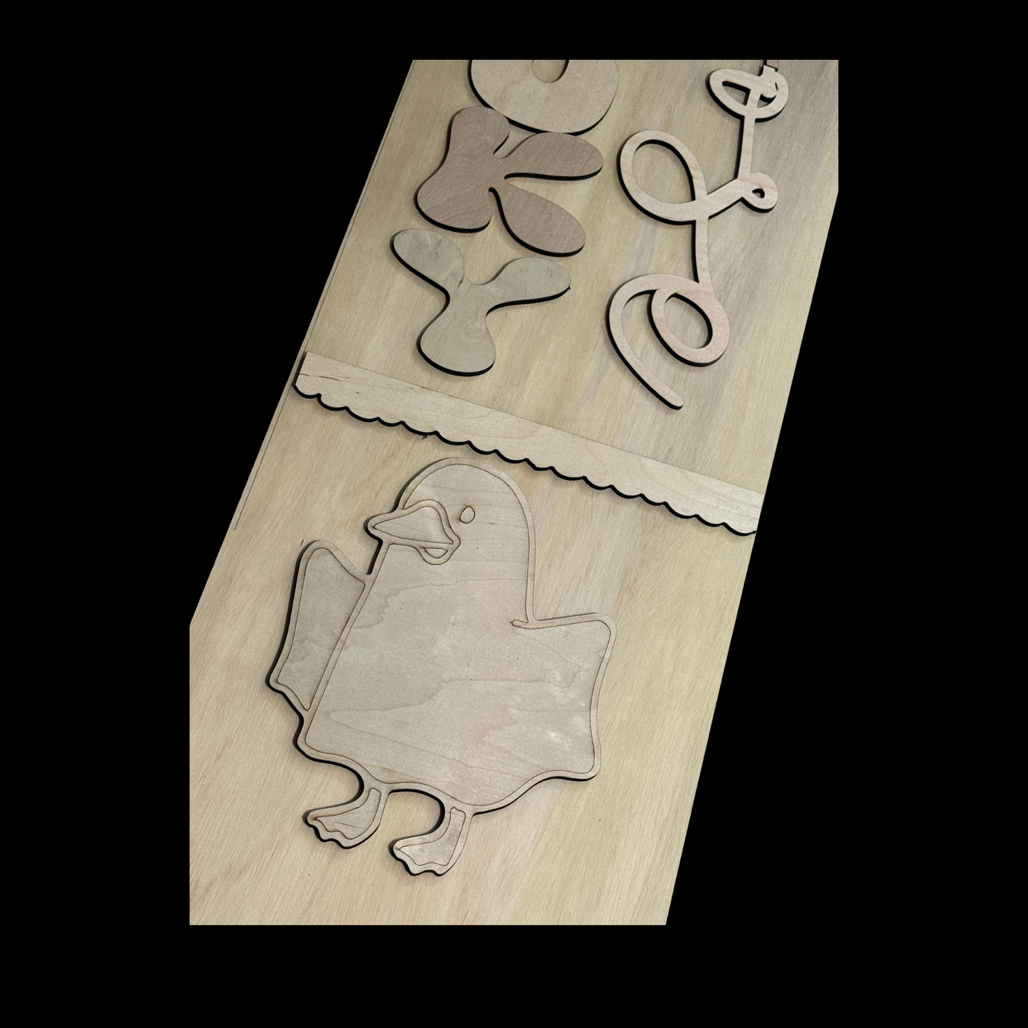 DIY Halloween Spooky Goose Granny Core Fall Halloween Porch Leaner Wood Cutout Set – Goose Ghost Porch Decor Wood Blanks