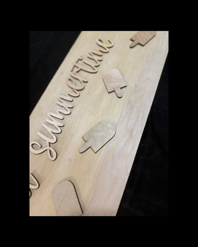 DIY Porch Leaner Wood Cutout Set – Sweet Summertime and Popsicles