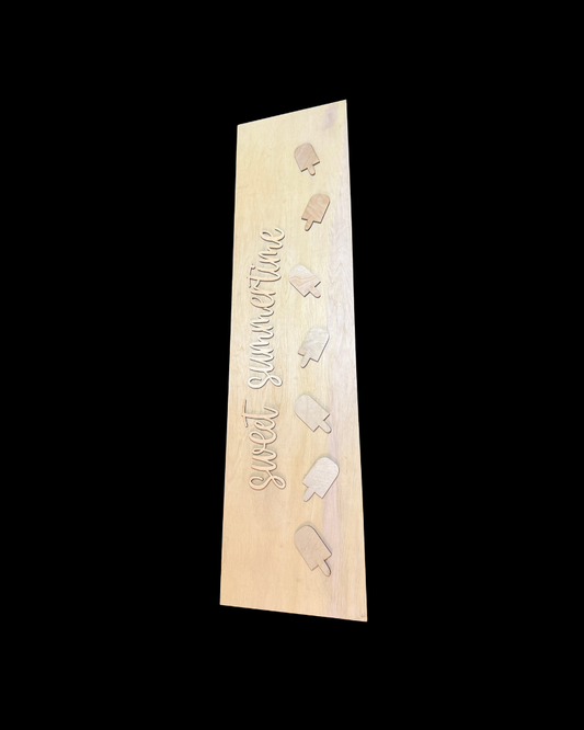 DIY Porch Leaner Wood Cutout Set – Sweet Summertime and Popsicles