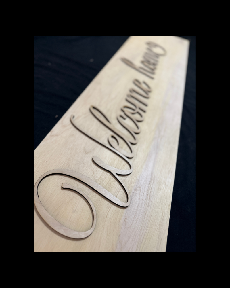 DIY Porch Leaner & Door Hanger Wood Cutout Set – Welcome Home and Hello Blank Kit