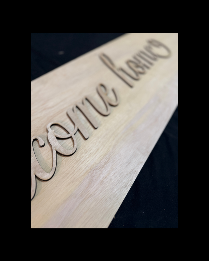 DIY Porch Leaner & Door Hanger Wood Cutout Set – Welcome Home and Hello Blank Kit