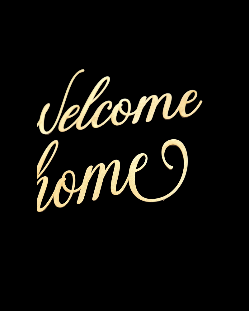 DIY Porch Leaner & Door Hanger Wood Cutout Set – Welcome Home and Hello Blank Kit