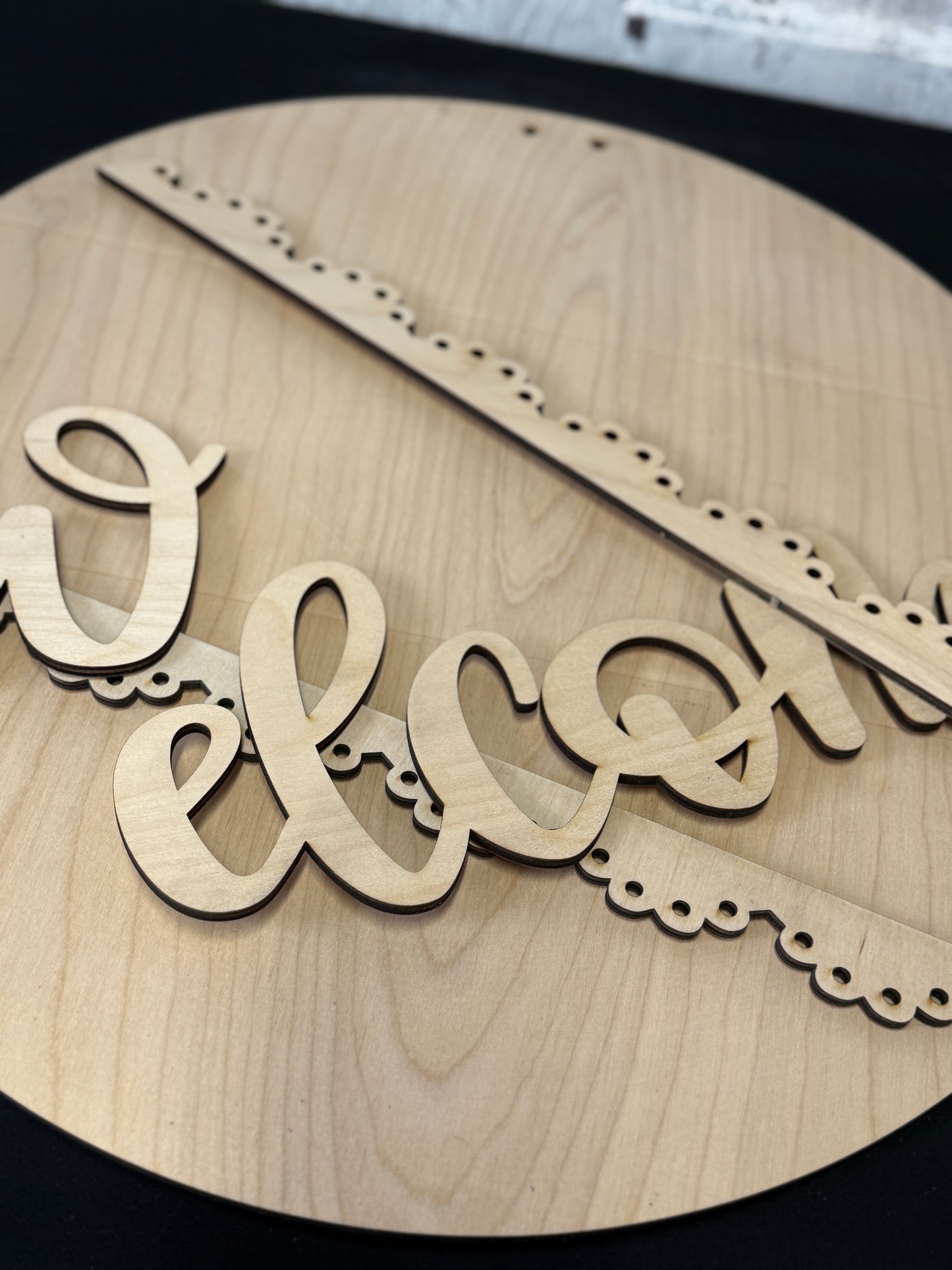 DIY Porch Leaner & Door Hanger Wood Cutout Set – Welcome & Home Sweet Home Blank Kit