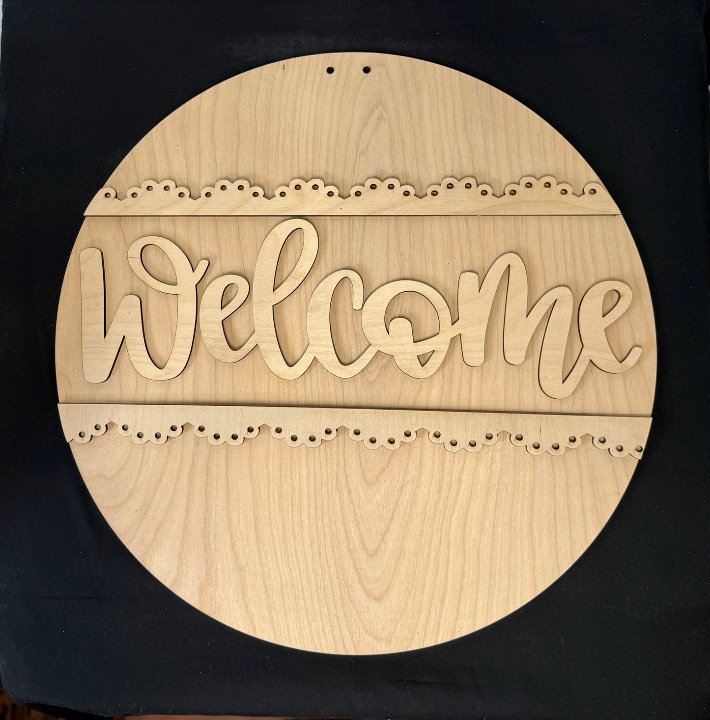 DIY Porch Leaner & Door Hanger Wood Cutout Set – Welcome & Home Sweet Home Blank Kit