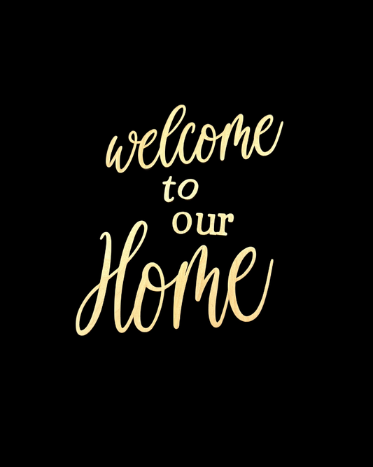 DIY Porch Leaner Wood Cutout Set – Welcome To Our Home - Reusable Stencil Kit