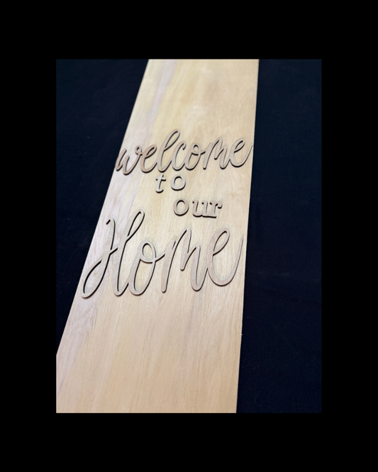 DIY Porch Leaner Wood Cutout Set – Welcome To Our Home - Reusable Stencil Kit