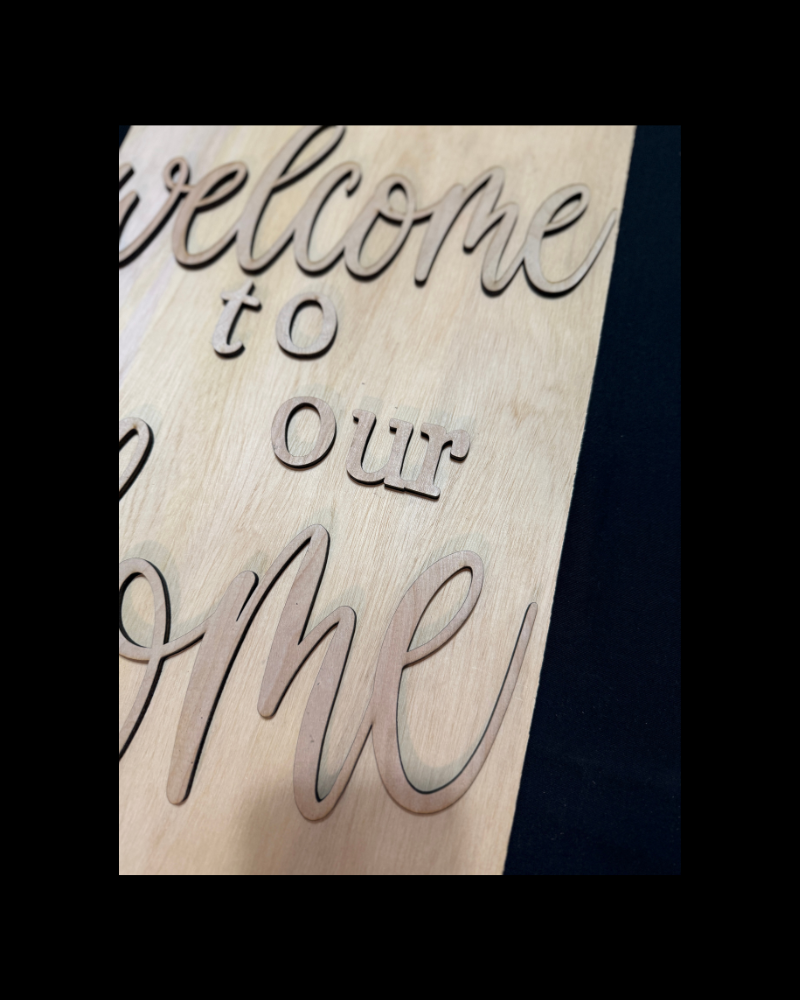 DIY Porch Leaner Wood Cutout Set – Welcome To Our Home - Reusable Stencil Kit