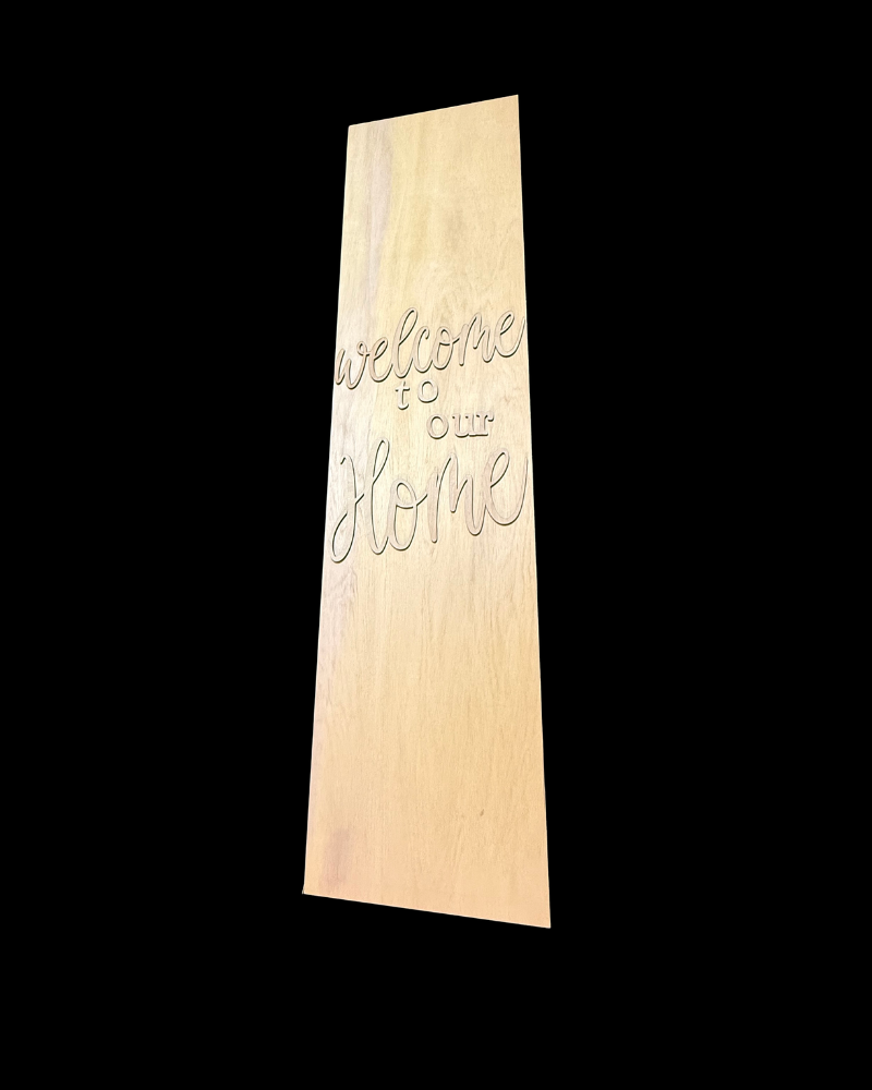 DIY Porch Leaner Wood Cutout Set – Welcome To Our Home - Reusable Stencil Kit
