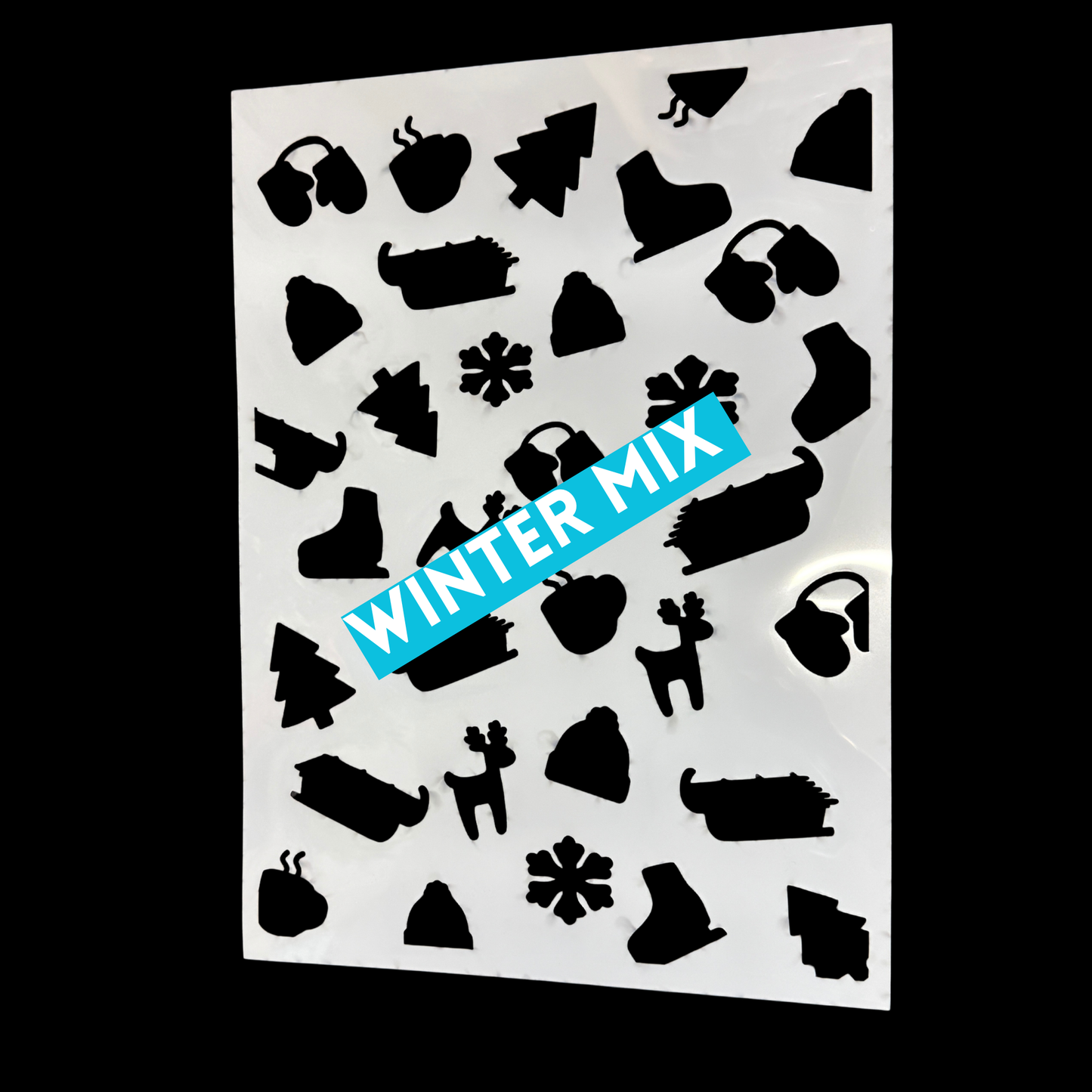 Holidays and Seasons  Designs Laser Cut Mylar Stencil – Reusable Stencil for Walls, Wood Signs & Furniture | Boho, Floral, Check & Harlequin Patterns | 11.5 x16 (Copy)