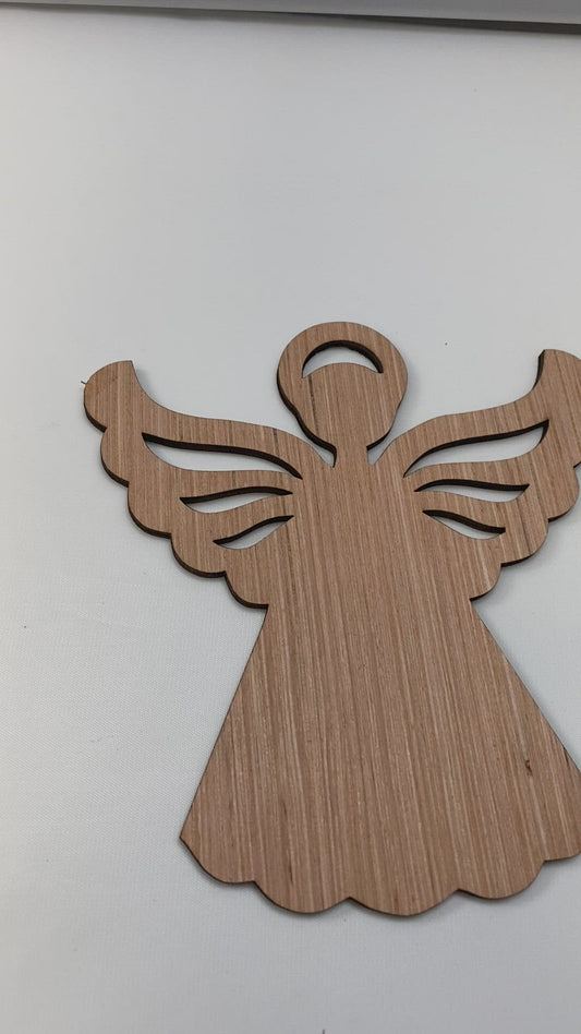 Angel Laser Cut / Engraved Wooden Blank