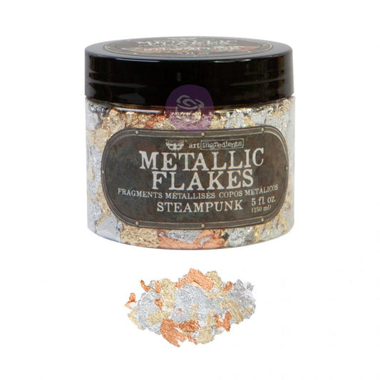 METAL FLAKES – STEAMPUNK – 1 JAR, TOTAL WEIGHT 30G INCLUDING CONTAINER