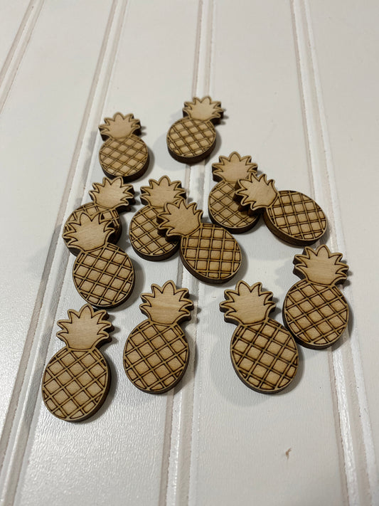 Pineapple Shape Little Bitty / MINI  Laser Cut Blank for DIY Project