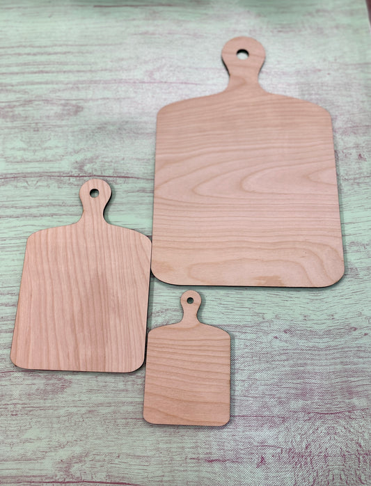 Cutting Board Shape Laser Cut Blank for DIY Project