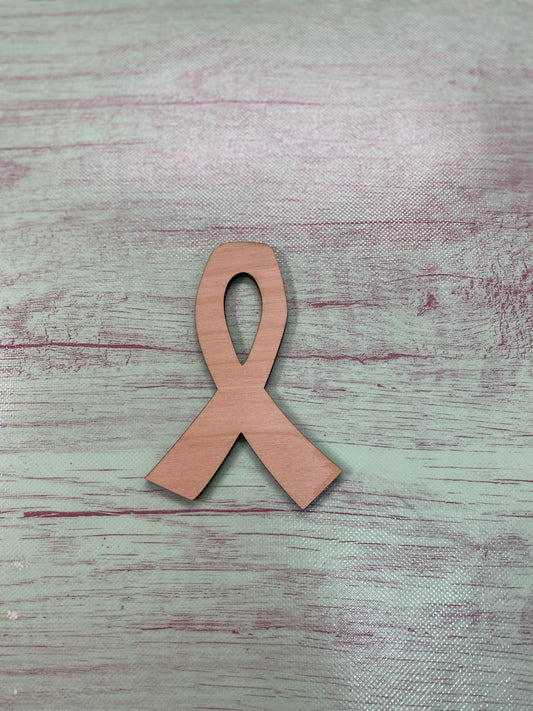 Awareness Ribbon Shape Laser Cut Blank for DIY Project