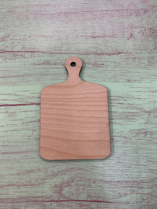 Cutting Board Shape Laser Cut Blank for DIY Project