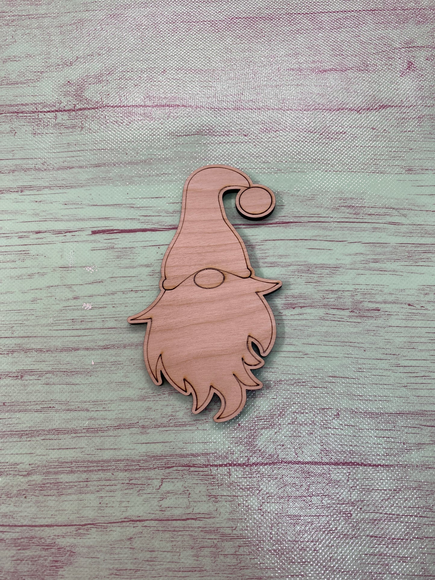 Gnome Shape Laser Cut Blank for DIY Project