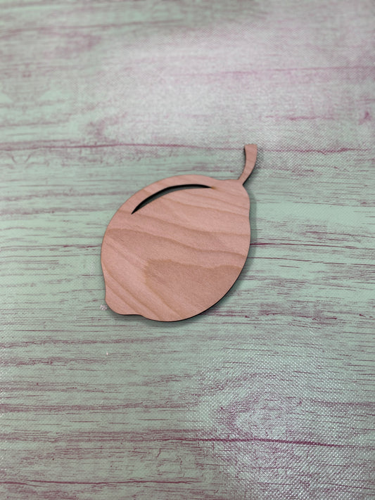 Lemon Shape Laser Cut Blank for DIY Project