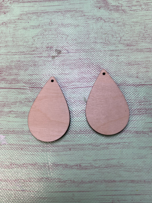 Teardrop Earrings Laser Cut Out Blank