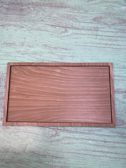 Rectangle Blank with Frame Laser Cut Door Hanger / Blanks for DIY Project