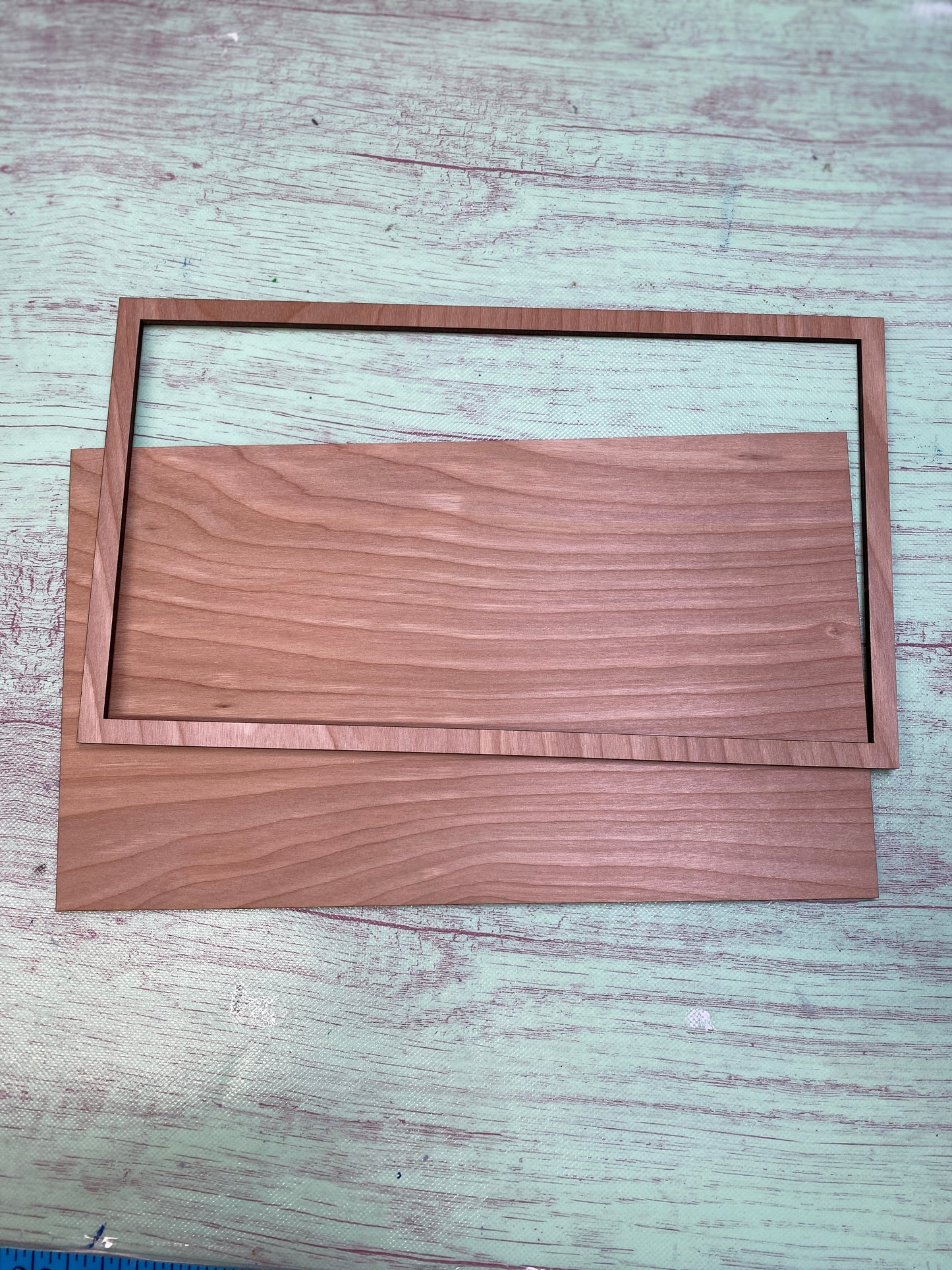 Rectangle Blank with Frame Laser Cut Door Hanger / Blanks for DIY Project