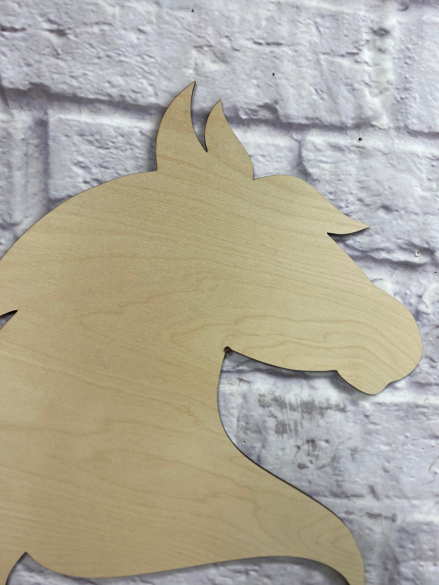 Horse Head Silhouette Wooden Laser Cut Out Blank