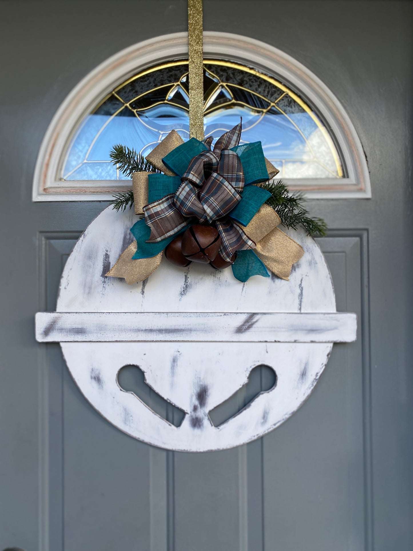 Jingle Bell Door Hanger Laser Cut Wooden Blank