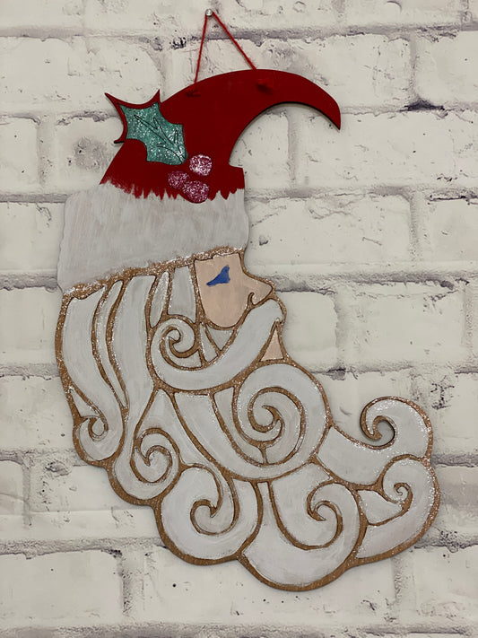 Crescent Santa Door Hanger Laser Cut Out Blank