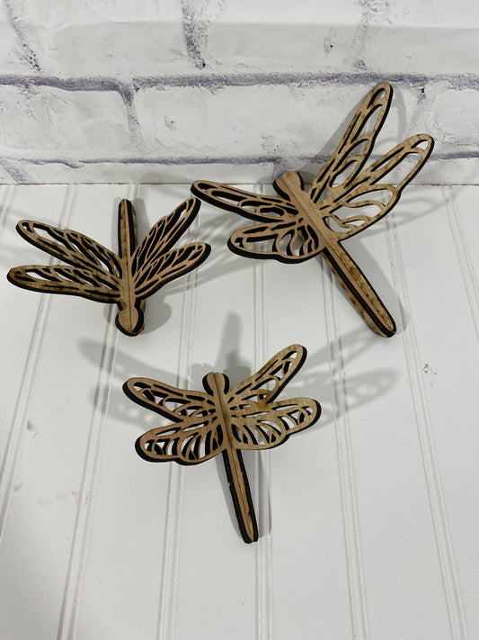 3D Dragonfly Laser Cut Out Blank