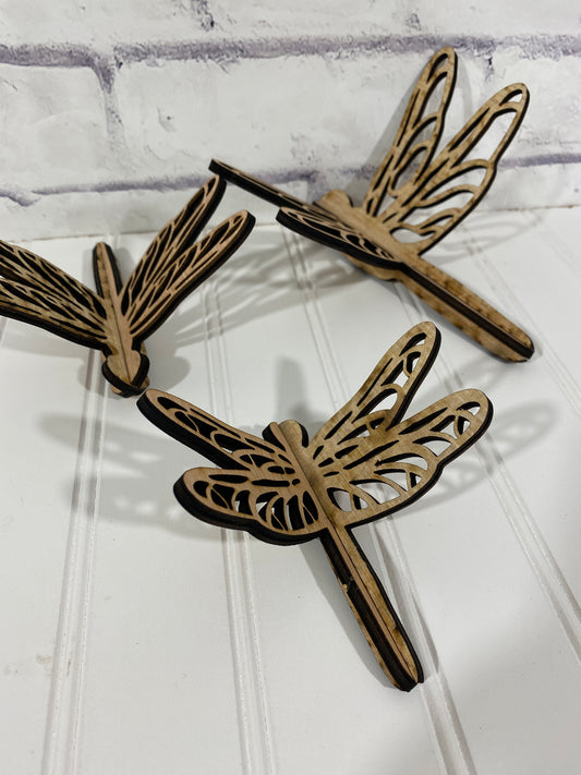 3D Dragonfly Laser Cut Out Blank