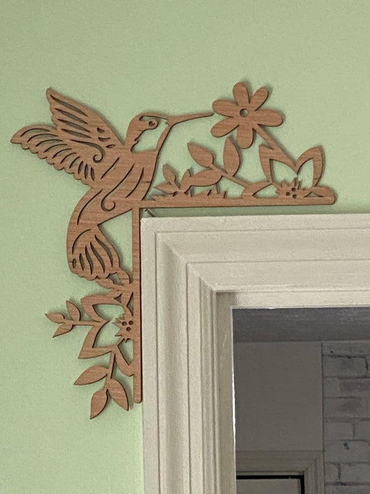 Bird Theme Doorframe Corner Accent Laser Cut Out Blank