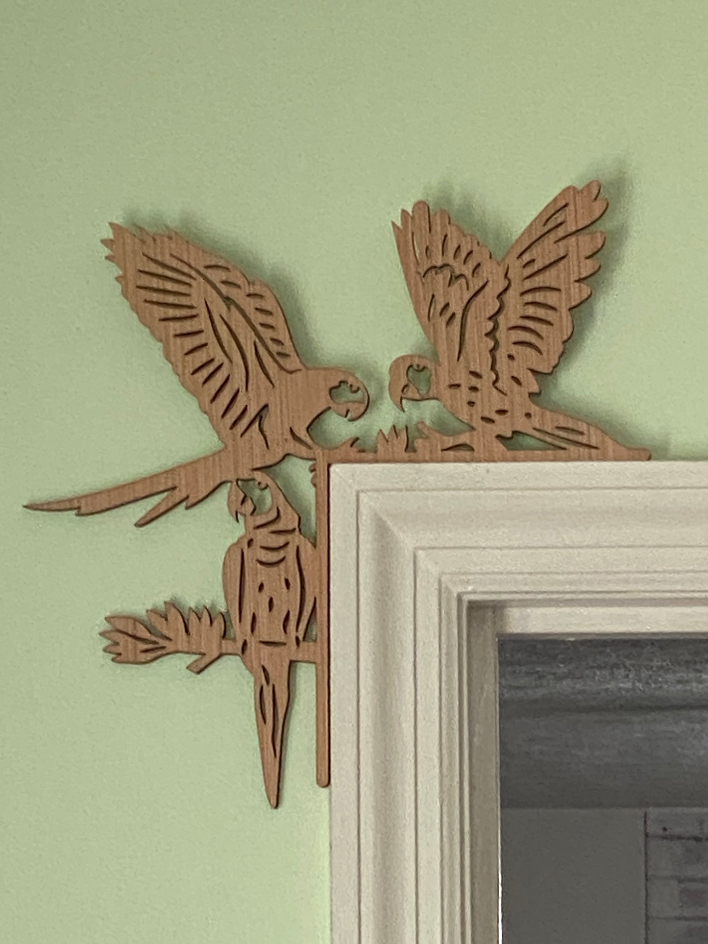Bird Theme Doorframe Corner Accent Laser Cut Out Blank