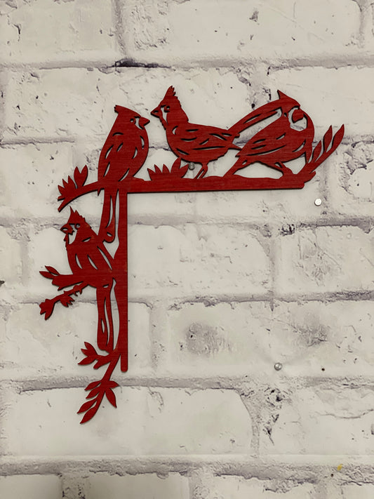 Bird Theme Doorframe Corner Accent Laser Cut Out Blank