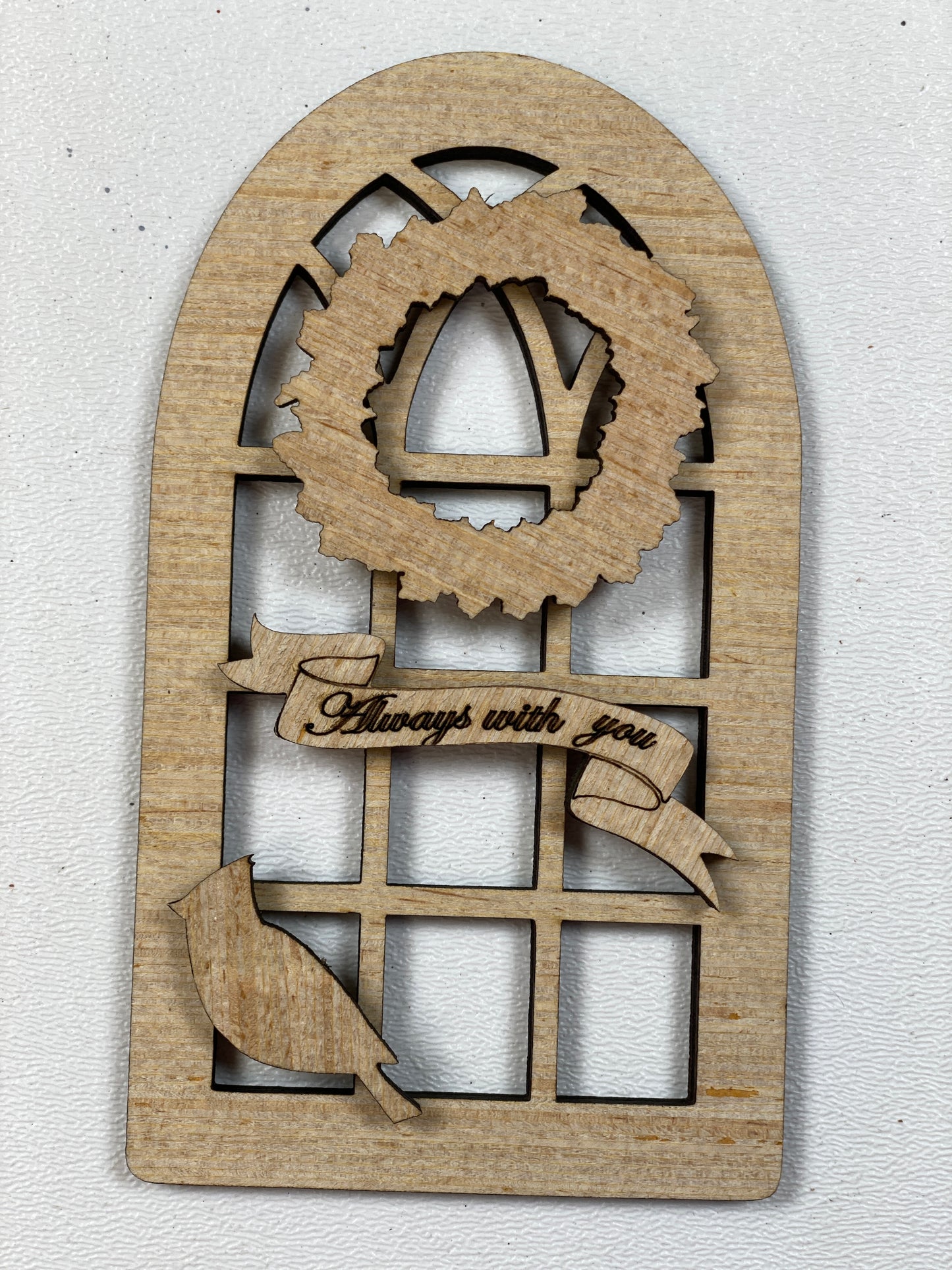 Cardinal Christmas Ornament  Laser Cut / Engraved Wooden Blank Ornament