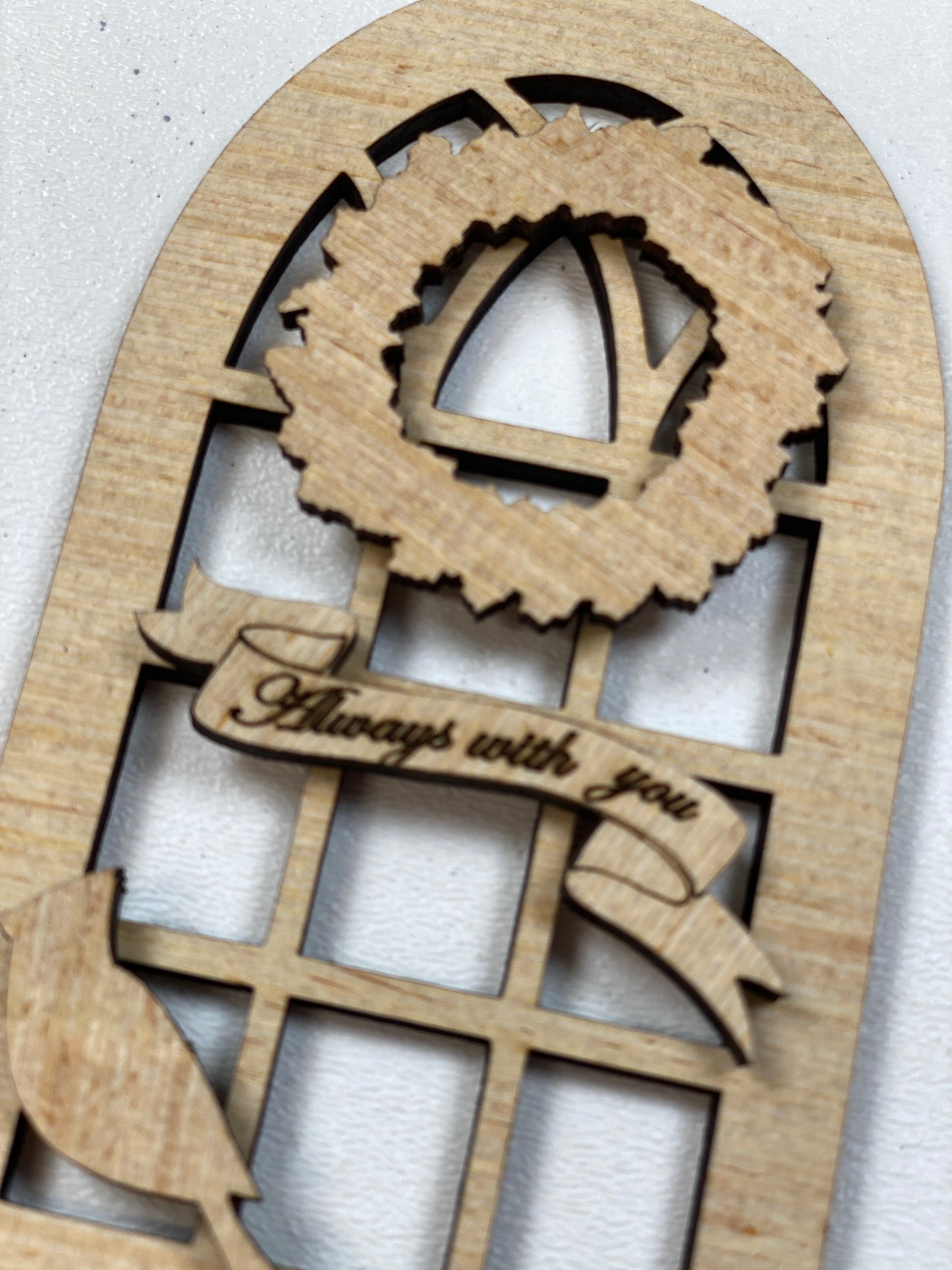 Cardinal Christmas Ornament  Laser Cut / Engraved Wooden Blank Ornament